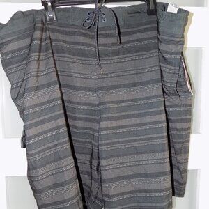George At Knee Gradient Stripe E-Board Swim Shorts Size 3XL (48-50) Men's NEW